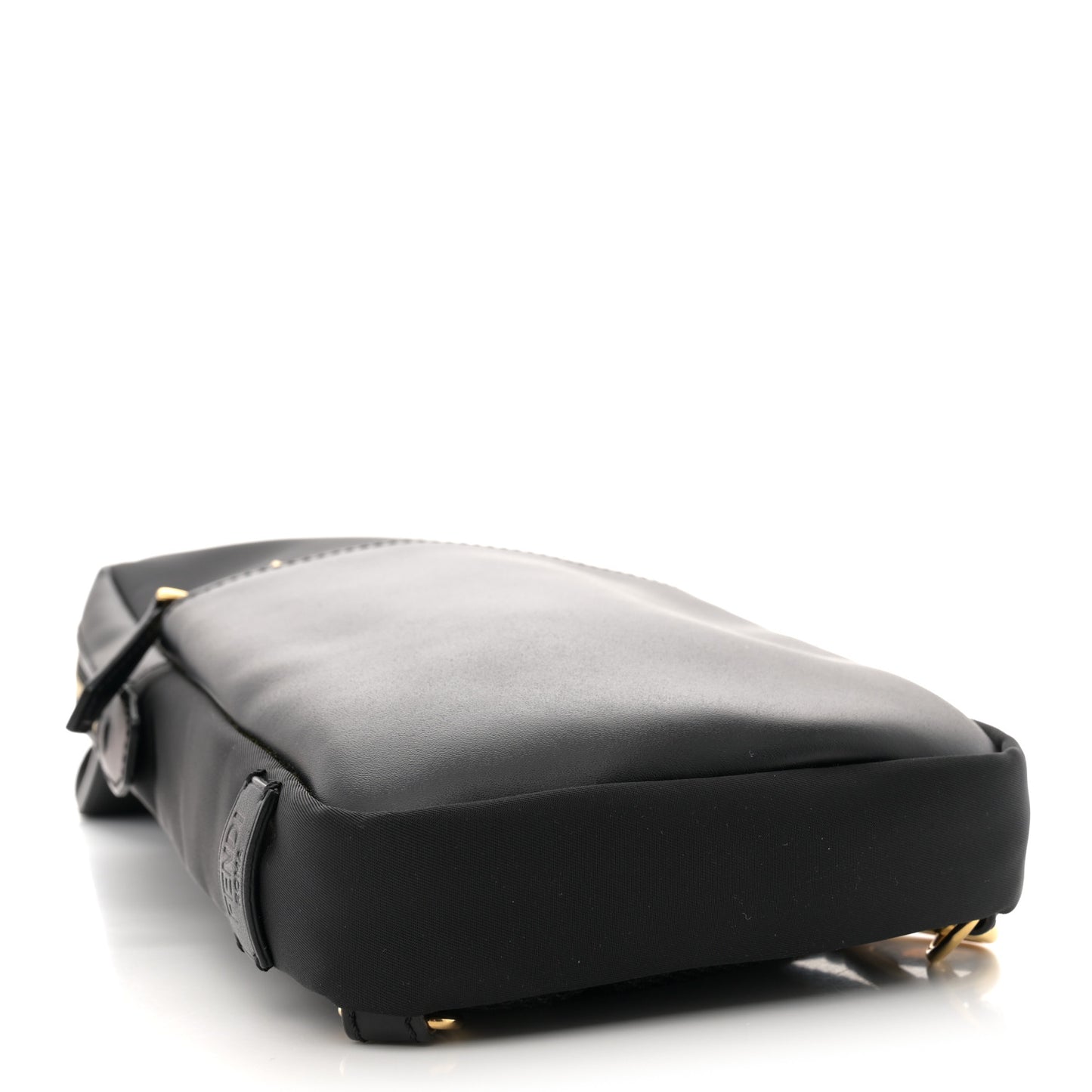 Nylon Vitello Liberty Metal Monster Eyes Sling Bag Black
