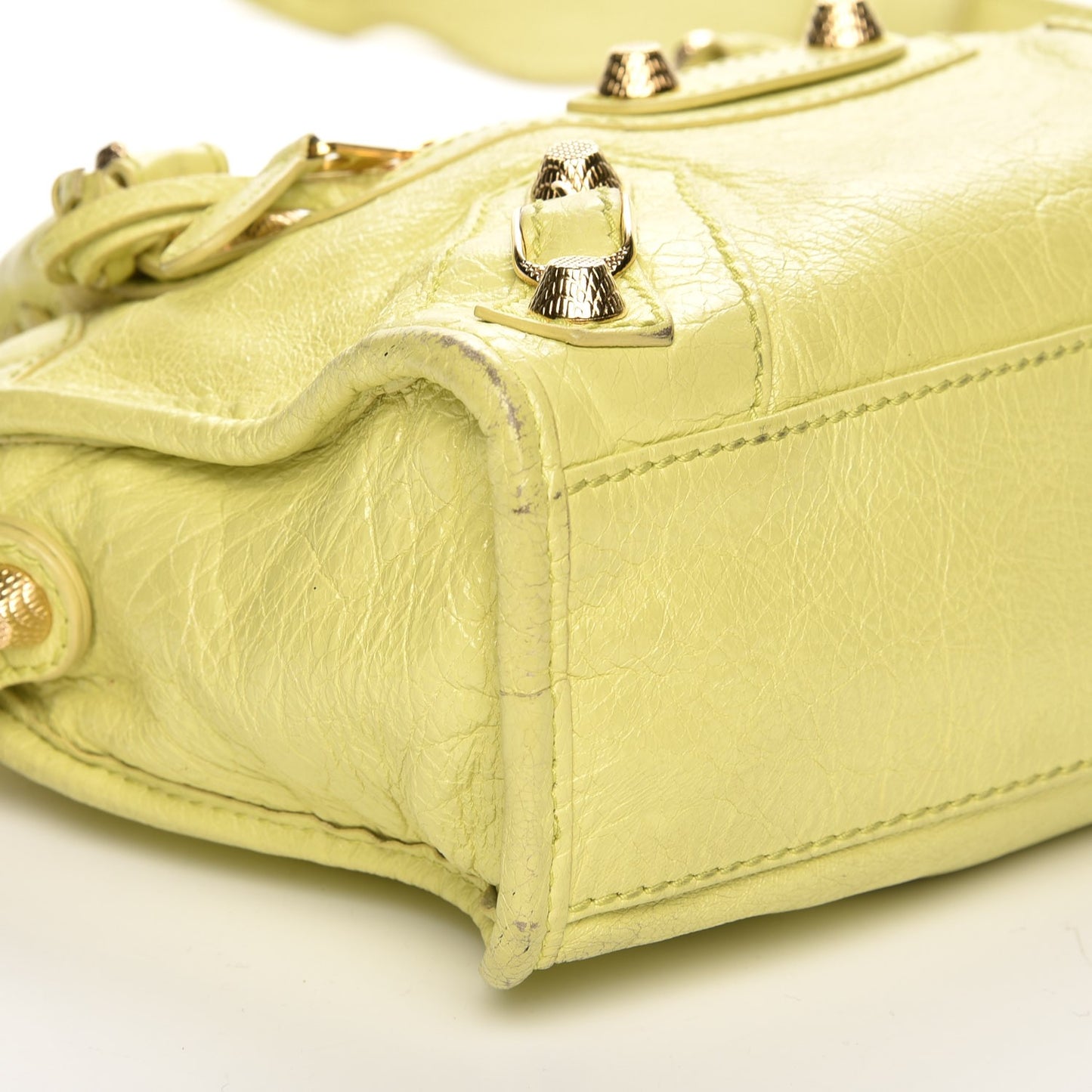 Agneau Giant 12 Gold Hardware Mini City Jaune Citronnade