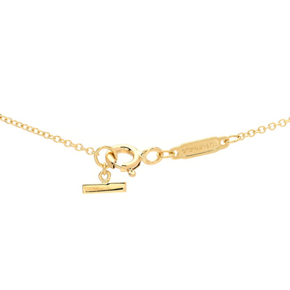 Tiffany 18K Yellow Gold Mini T Smile Pendant Necklace 4 of 6