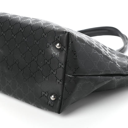 Gucci Imprime Monogram Medium Studded Tote Black 9 of 9
