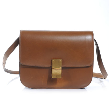 Celine Leather Medium Classic Box Flap Bag Camel 1 of 8