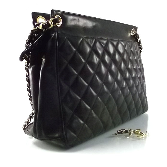 Chanel Lambskin Quilted Shoulder Bag Black 3 of 8