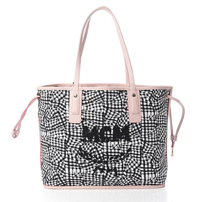 MCM Visetos Medium Liz Reversible Shopper Tote Soft Pink 4 of 14