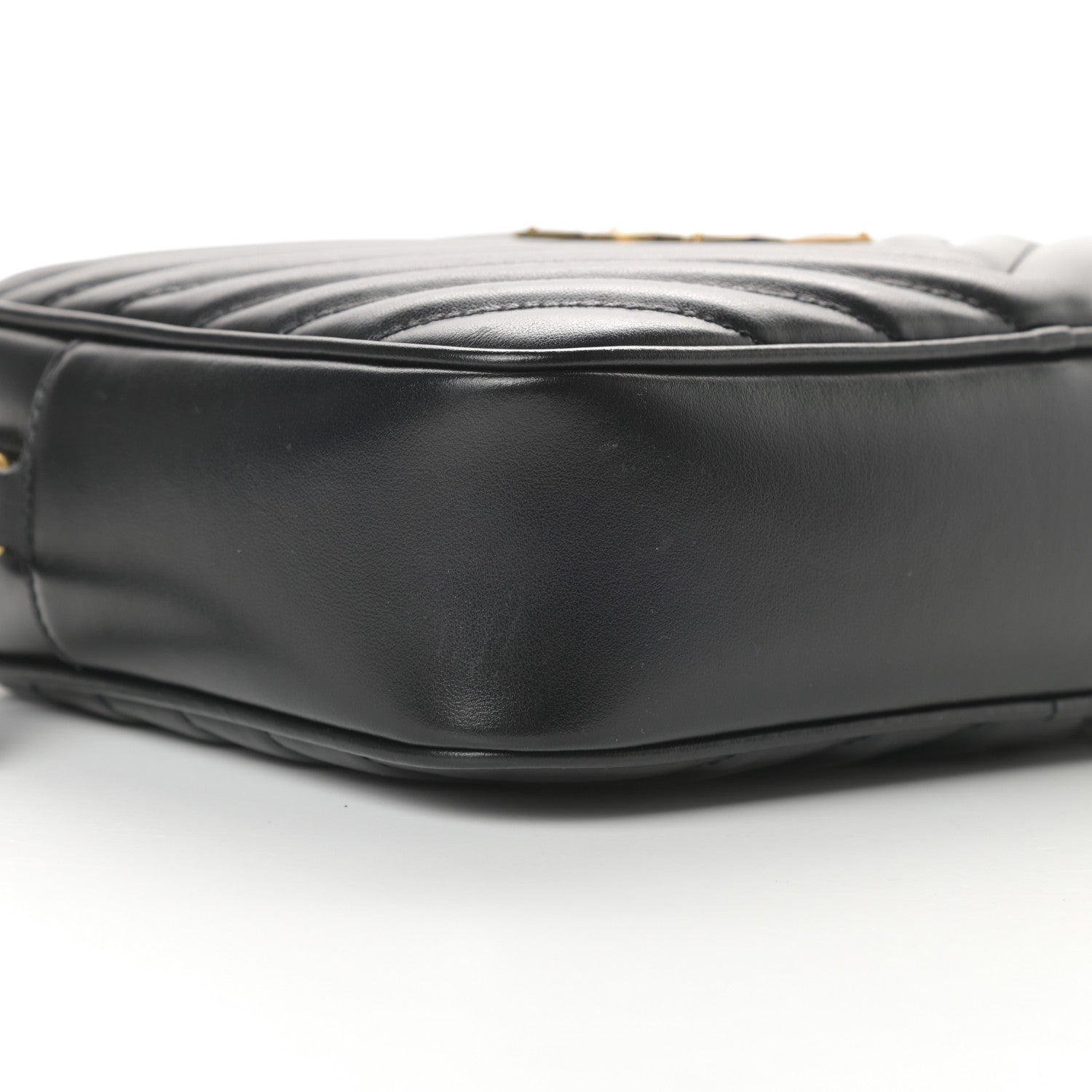 Saint Laurent Calfskin Matelasse Monogram Lou Camera Bag Black 9 of 11