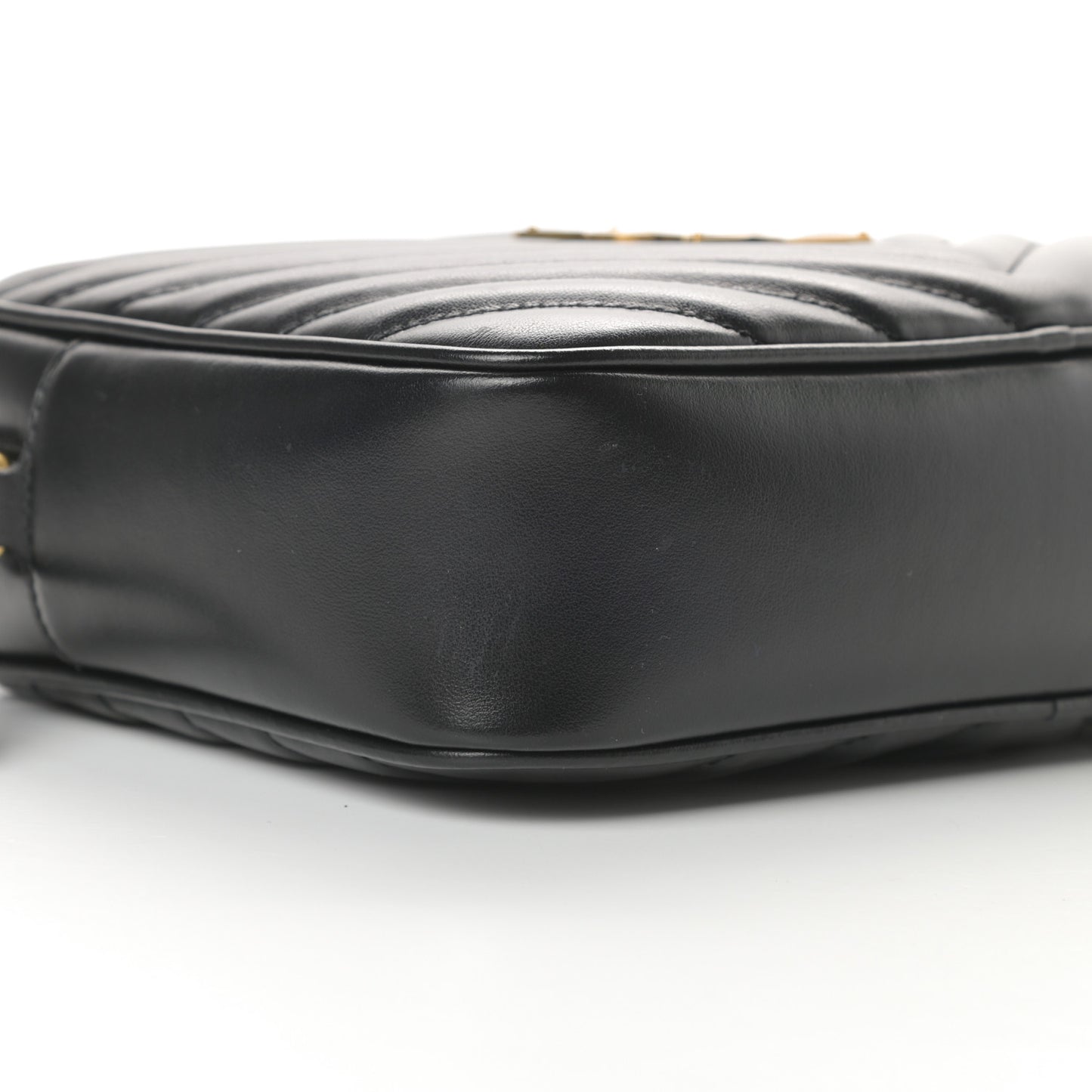 Calfskin Matelasse Monogram Lou Camera Bag Black