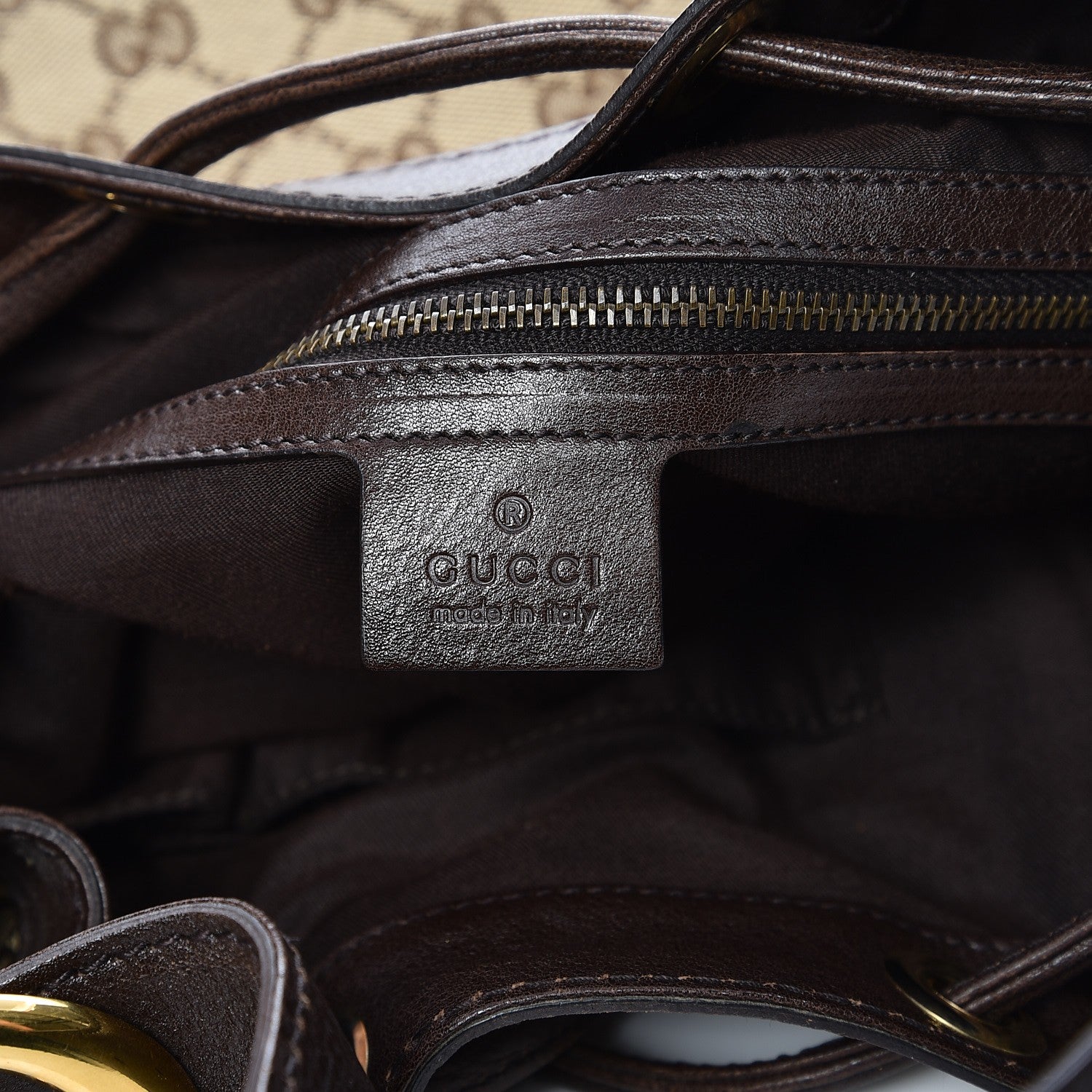 Gucci Monogram Medium Interlocking Icon Shoulder Bag Dark Brown 6 of 9