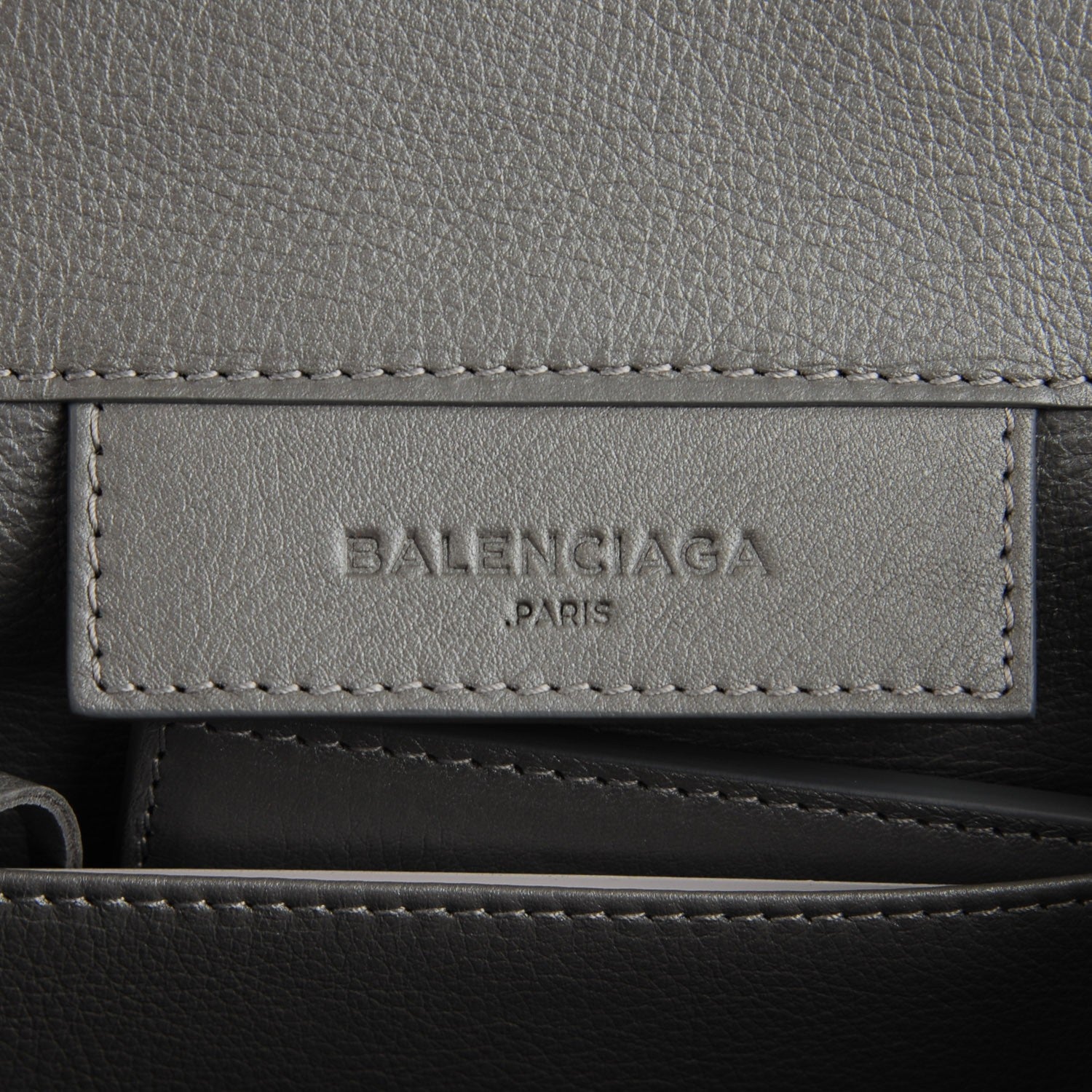 Balenciaga Veau Papier Sight Clutch Gris Metal 10 of 11