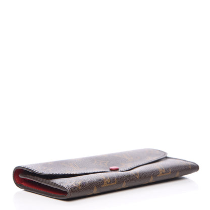 Louis Vuitton Monogram Emilie Wallet Red 4 of 14