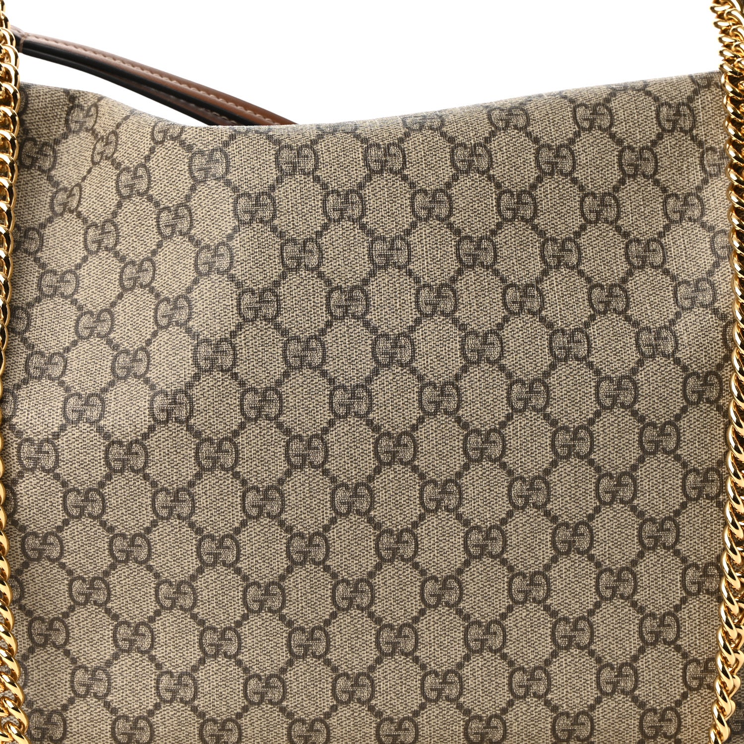 Gucci GG Supreme Monogram Large Linea A Hobo Light Brown 8 of 10