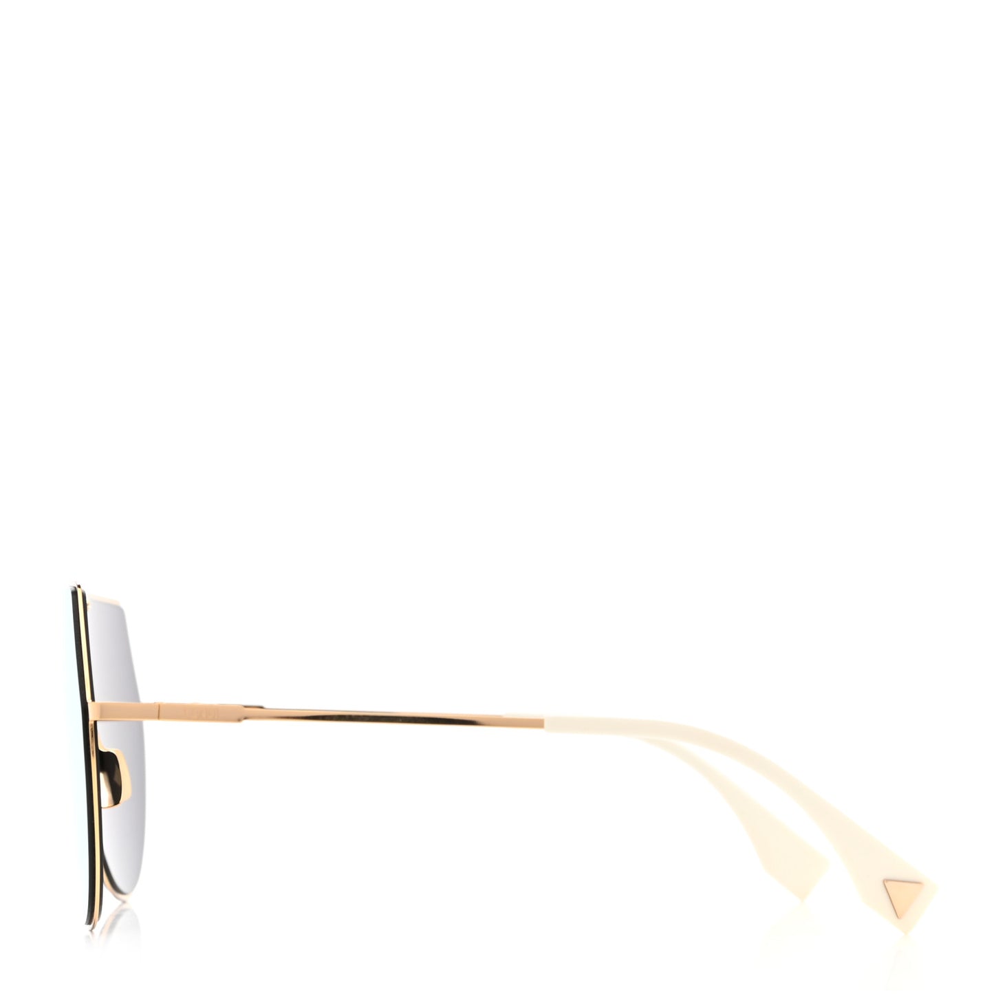 Metal Mirrored Eyeline Sunglasses FF 0193/S Matte Gold