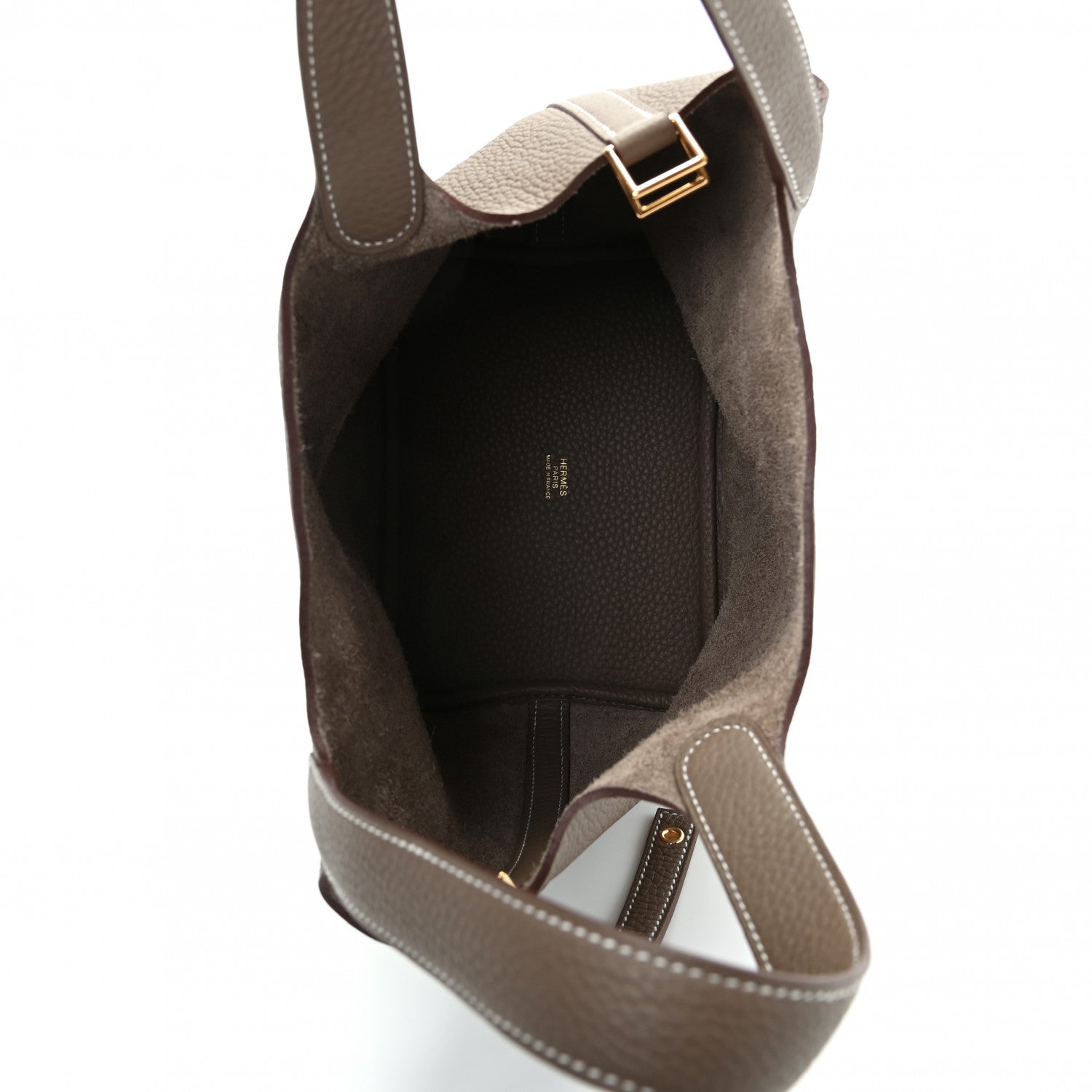 Hermes Taurillon Clemence Picotin Lock 18 PM Etoupe 5 of 10