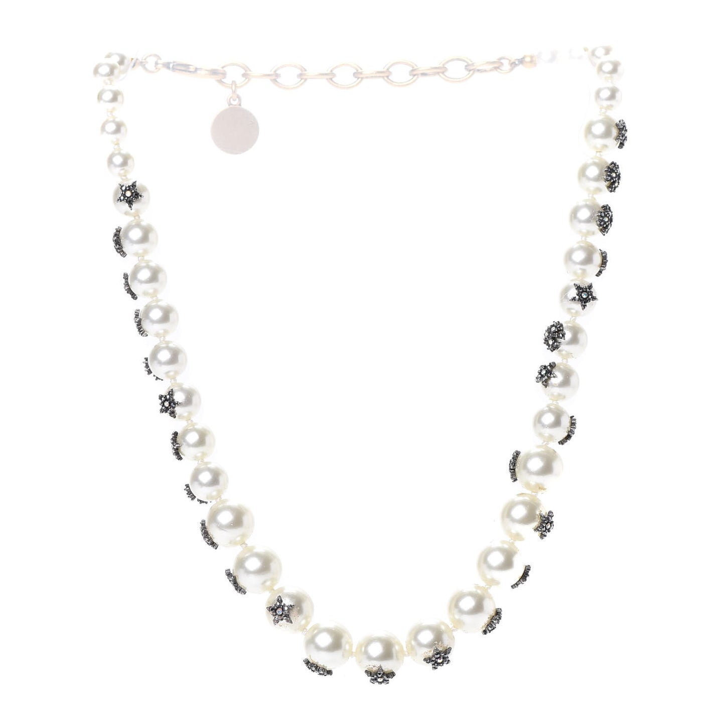 Pearl Crystal Star Mise En Dior Tribal Necklace