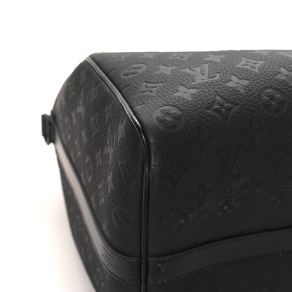 Louis Vuitton Taurillon Monogram Keepall Bandouliere 50 Black 7 of 10