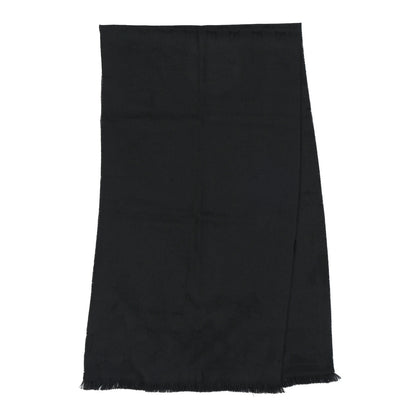 Gucci Wool GG Monogram Sten Fringe Scarf Black 2 of 4