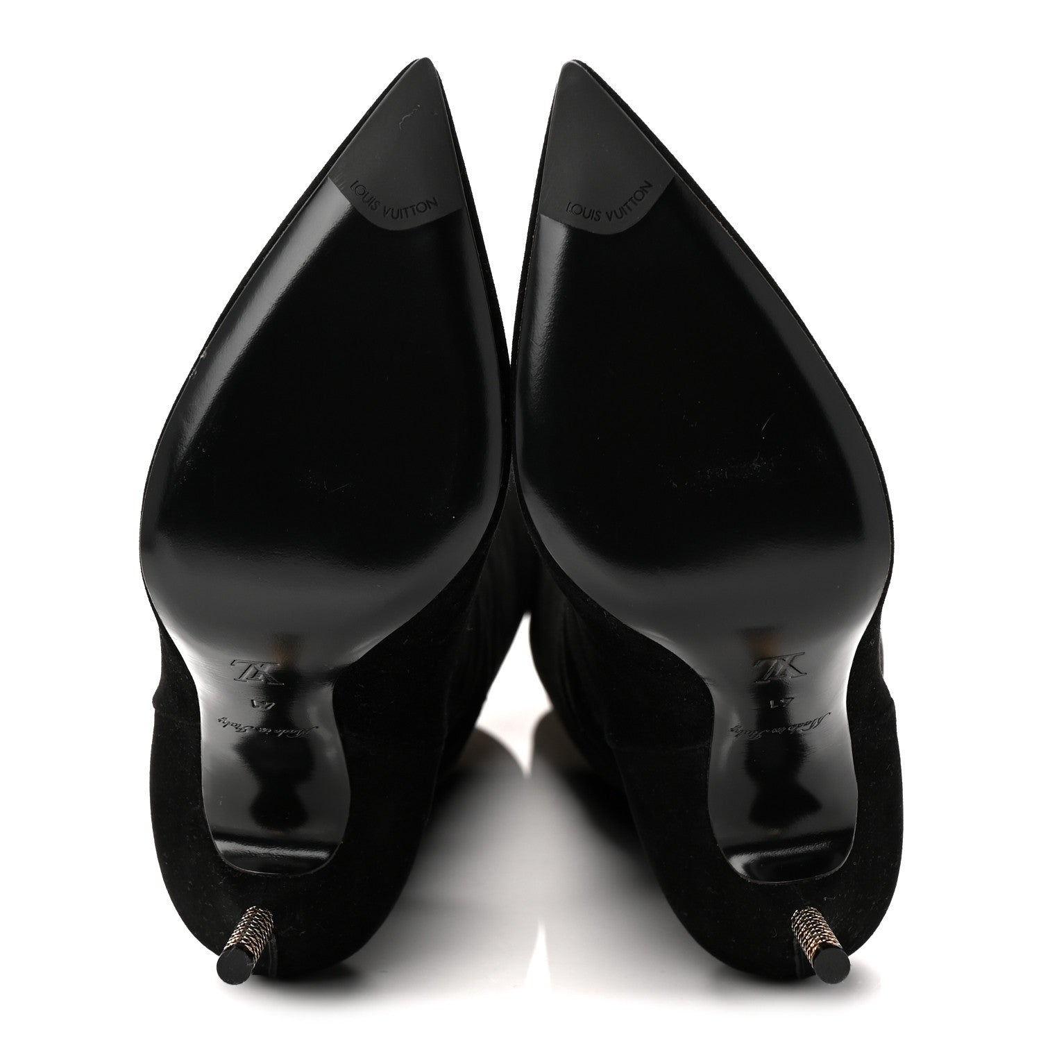 Louis Vuitton Suede High Boots 41 Black 6 of 9