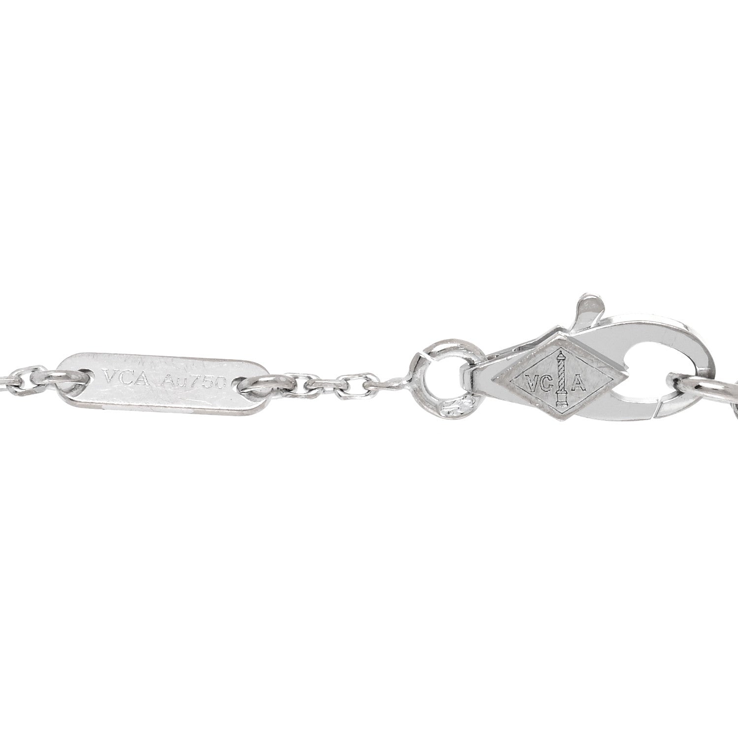 Van Cleef & Arpels 18K White Gold Diamond Mini Frivole Pave Bracelet 3 of 3