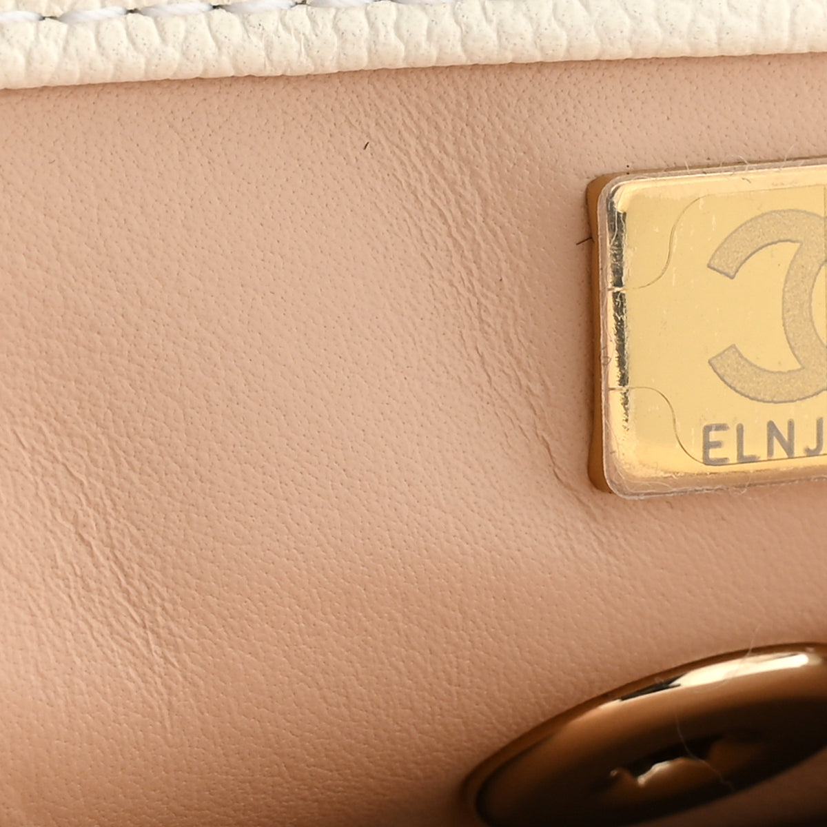 Chanel Caviar Quilted Mini Coco Handle Flap White 7 of 10