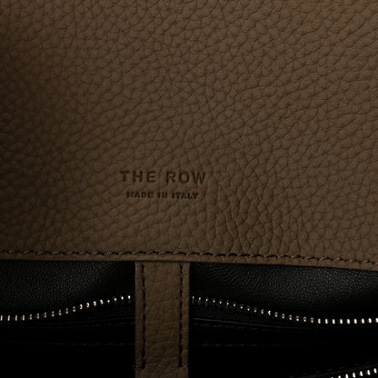 The Row Matte Grained Calfskin Margaux Shoulder 12  Dark Taupe 6 of 9