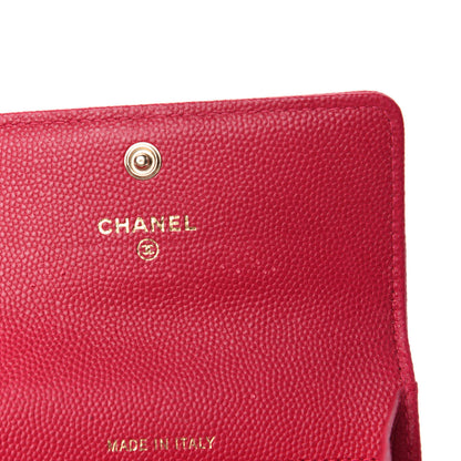 Chanel Caviar Quilted Boy Flap Card Holder Fuchsia 6 of 8