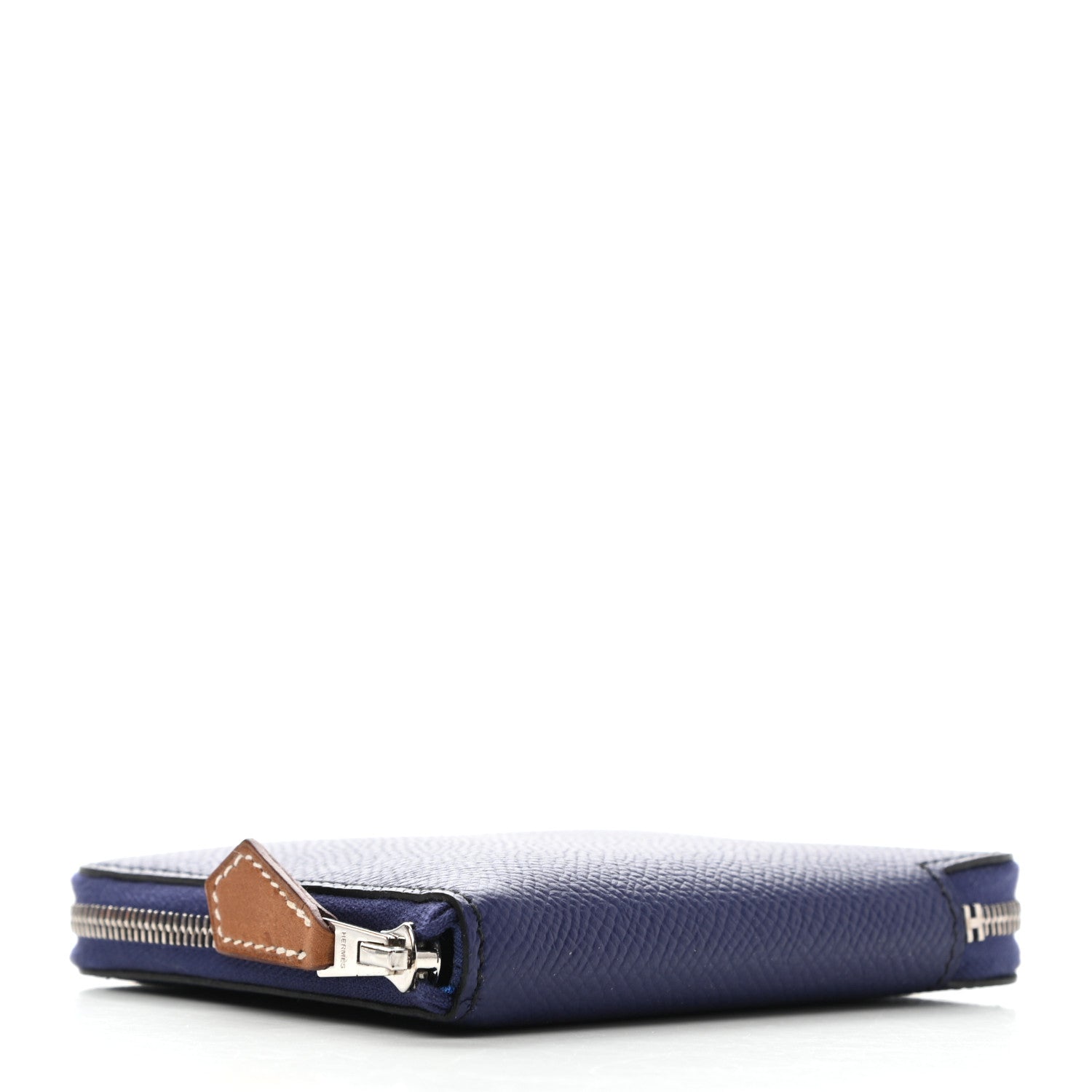Hermes Epsom Silk'in Compact Wallet Bleu Saphir 4 of 8