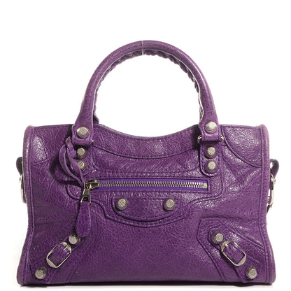 Balenciaga Agneau Giant 12 Silver Hardware Mini City Ultraviolet 1 of 11