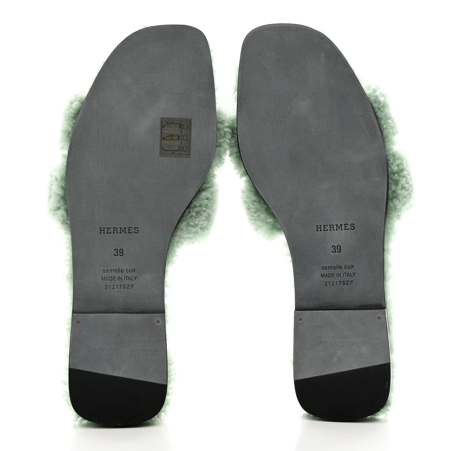 Woolskin Oran Sandals 39 Vert D’Eau