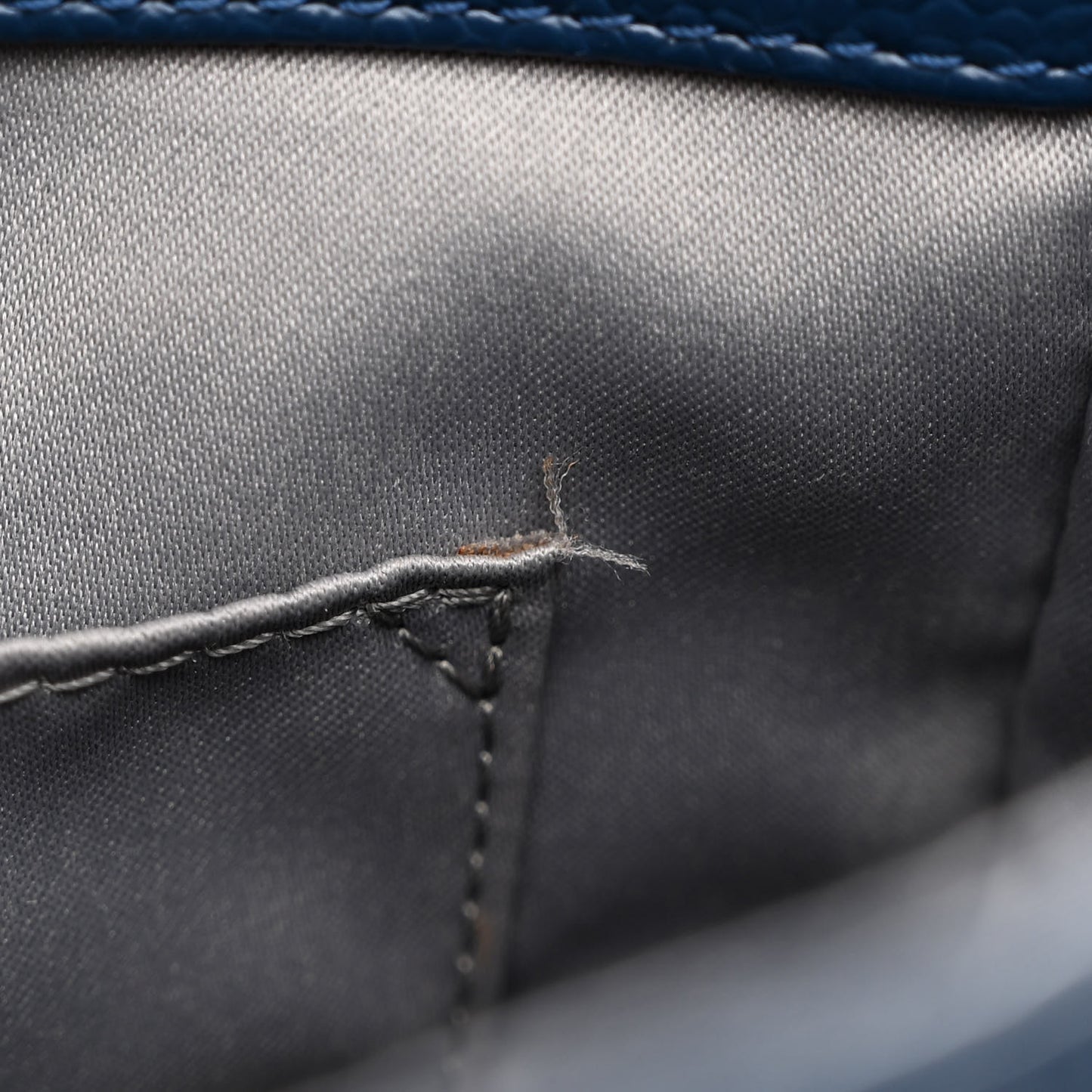 Caviar Quilted Petit Shopping Tote PST Navy Blue