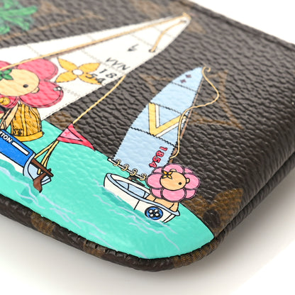 Louis Vuitton Monogram 2023 Christmas Animation Sailing Key Pouch Dragon Fruit Pink 8 of 9