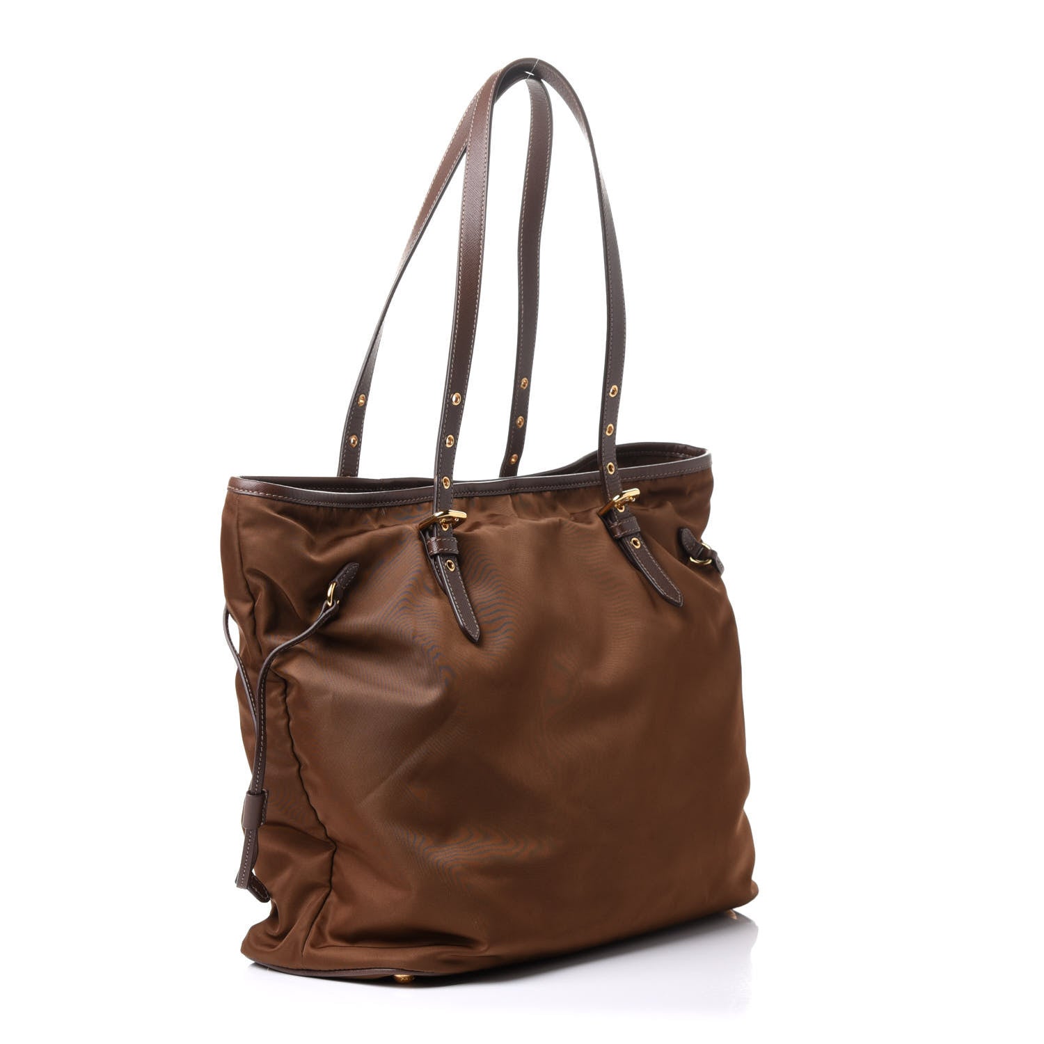 Prada Tessuto Nylon Saffiano Shopping Tote Corinto 3 of 12