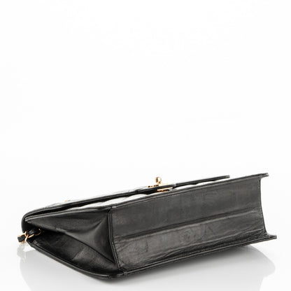 Chanel Lambskin Quilted Medium Single Flap Black 4 of 7
