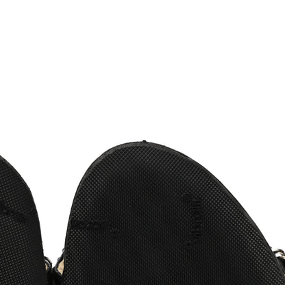 Chanel Lambskin CC Chain Sandals 36 Black 9 of 10