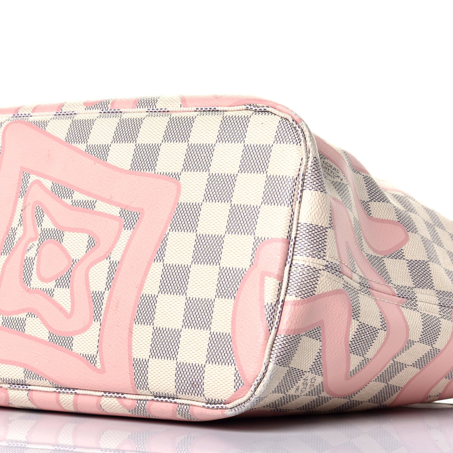 Louis Vuitton Damier Azur Tahitienne Neverfull MM 8 of 9