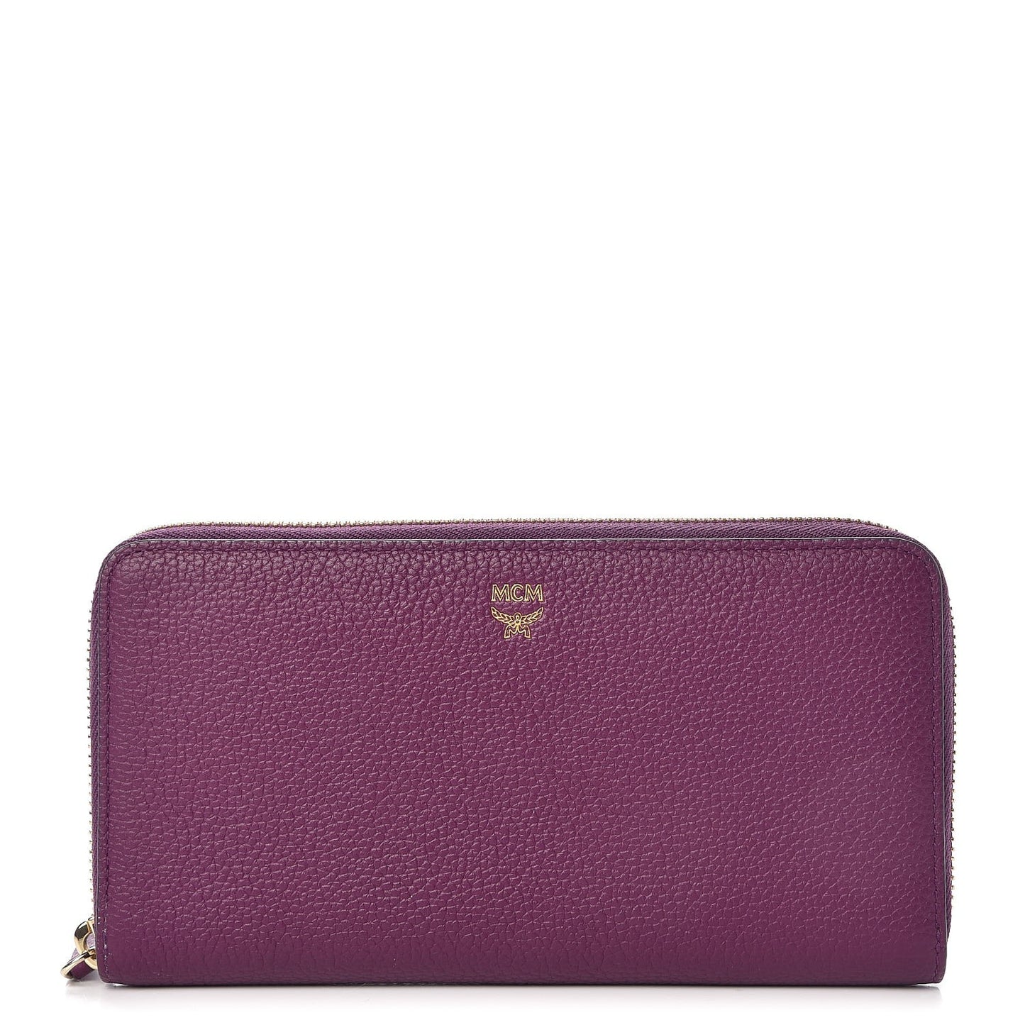 Calfskin Fontanellas Park Avenue Milla Zip Around Wallet Purple
