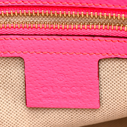 Gucci Canvas Flora Floral Shoulder Bag White Fuchsia Fluo 21 of 46