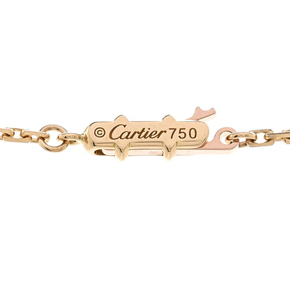Cartier 18K Yellow Gold Tsavorite Black Lacquer Panthere De Cartier Round Pendant Necklace 4 of 5