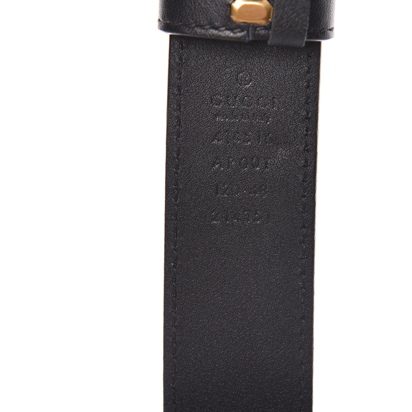 Moon Calfskin Double G 30mm Belt 120 48 Black