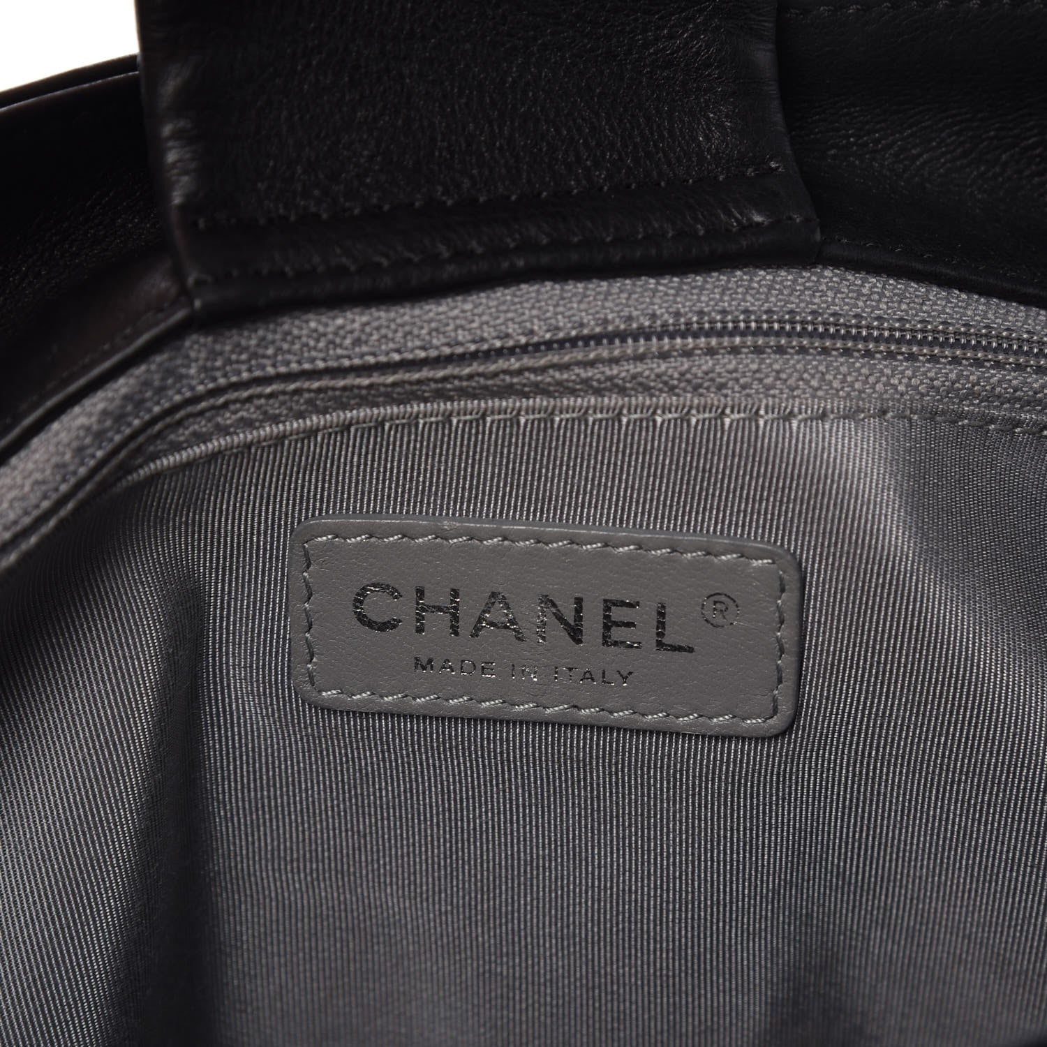 Chanel Calfskin Coco Bengal Open Accordion Tote Black 6 of 9
