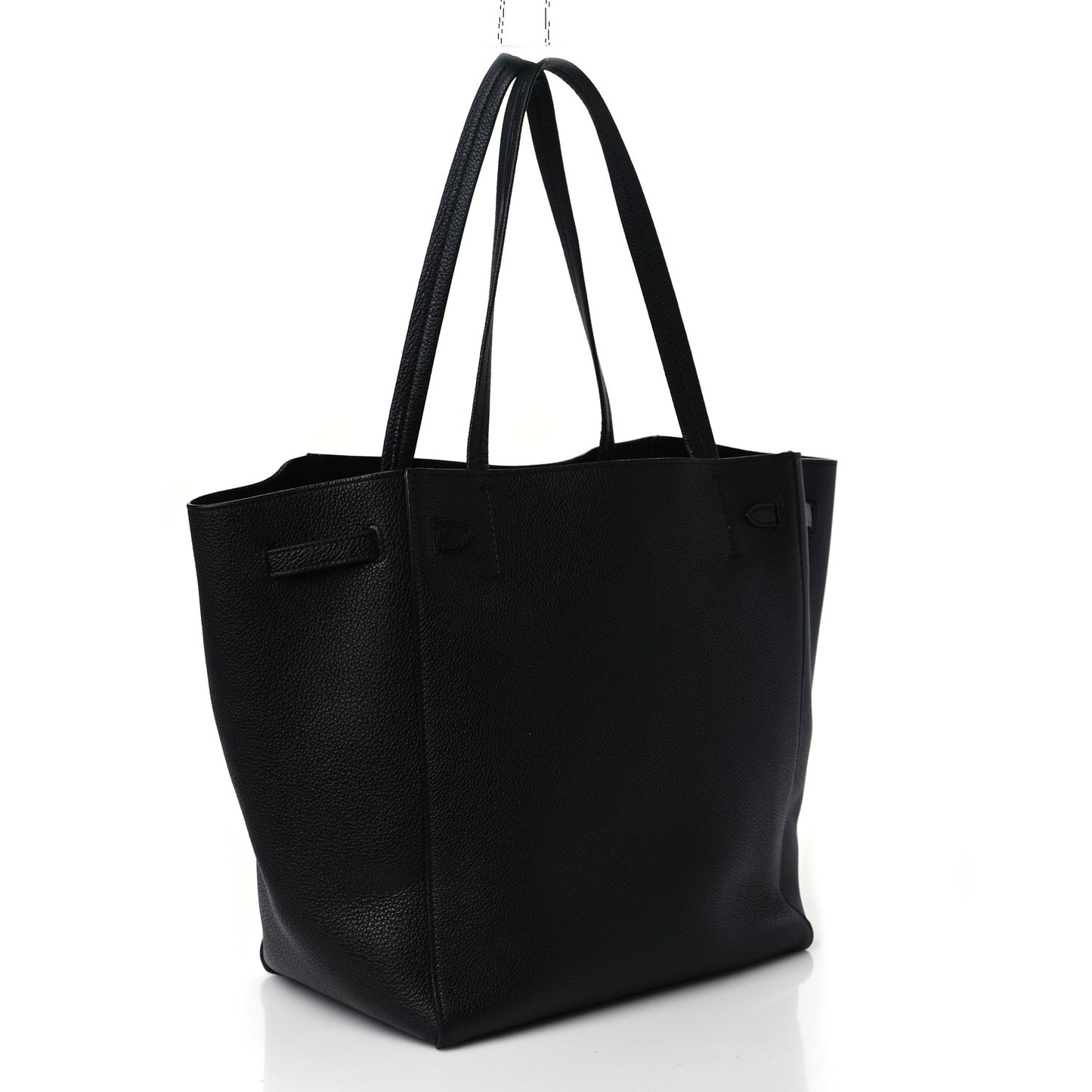 Soft Grained Calfskin Small Belt Cabas Phantom Black