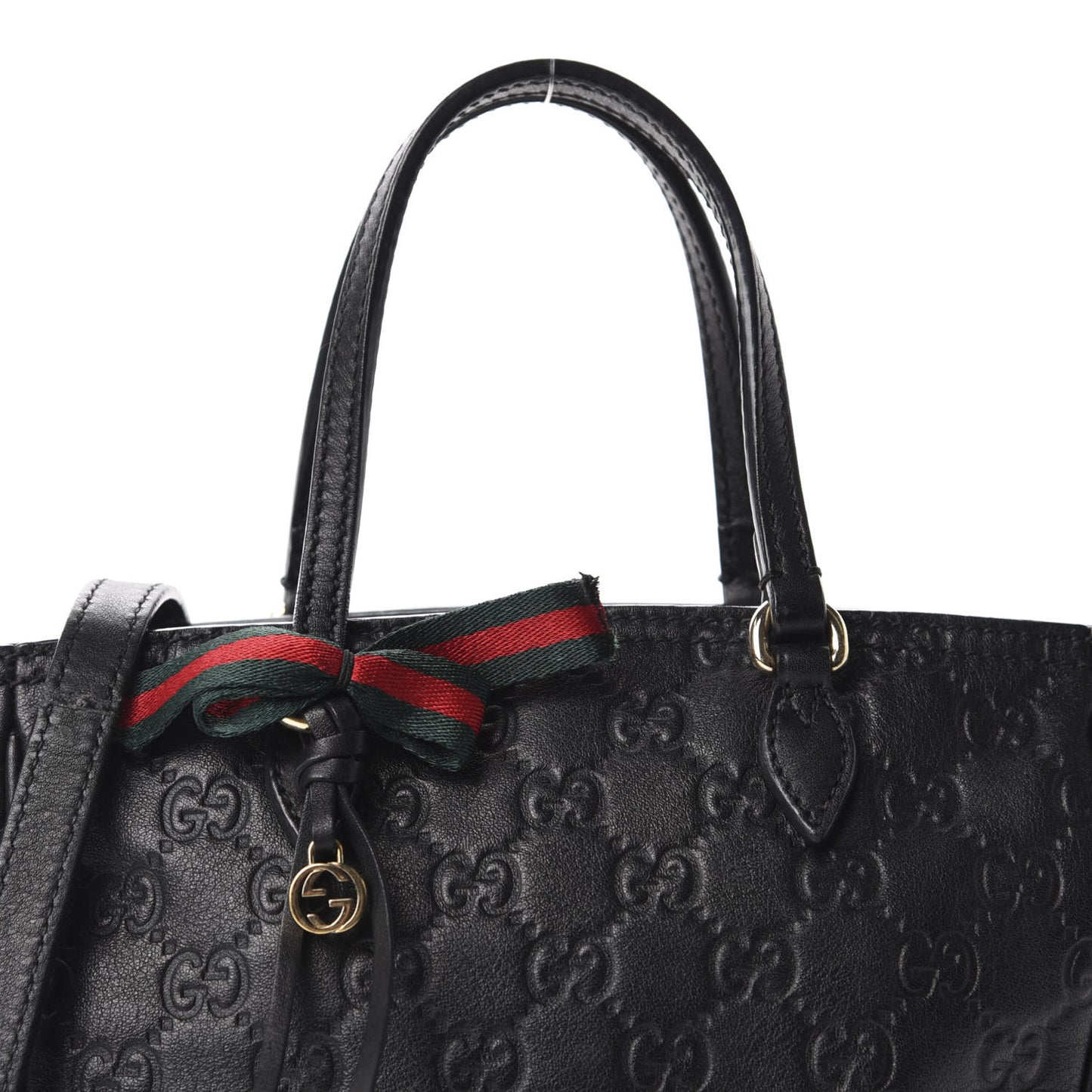 Guccissima Mini Bree Top Handle Bag Black