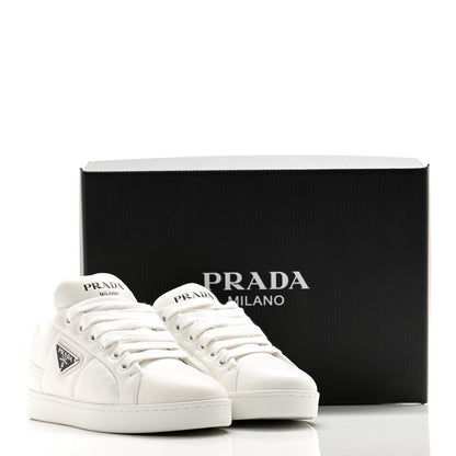 Prada Soft Nappa Triangle Logo Low Top Sneakers 36 White 12 of 12