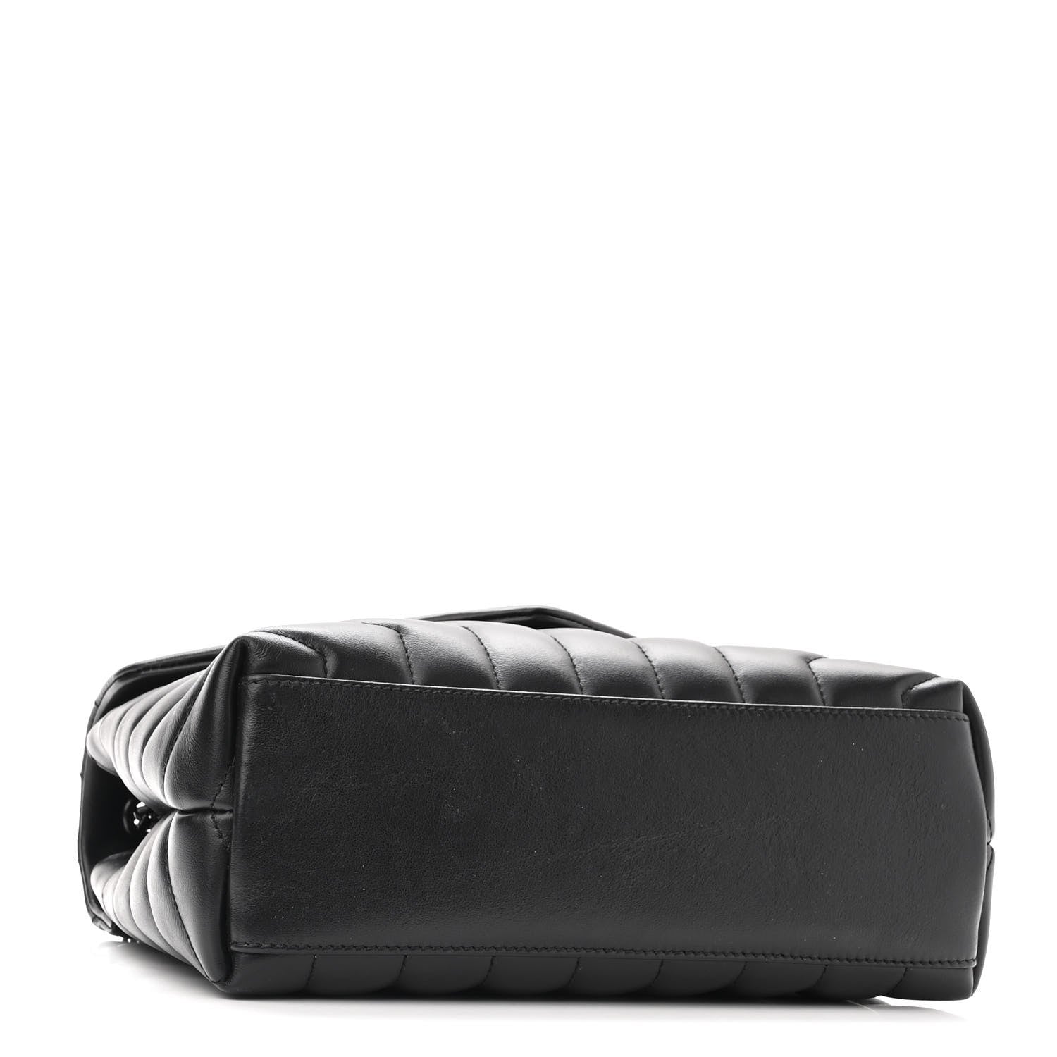 Saint Laurent Calfskin Y Quilted Monogram Small Loulou Chain Satchel Black 4 of 9