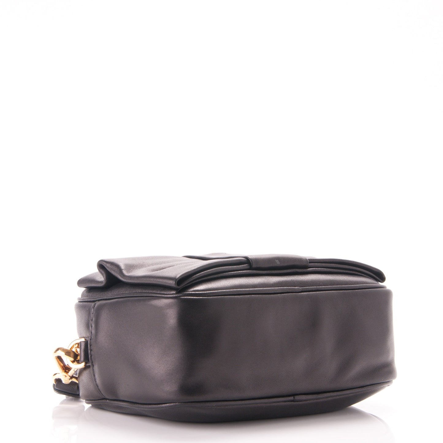 Nappa Fiocco Bow Crossbody Clutch Black