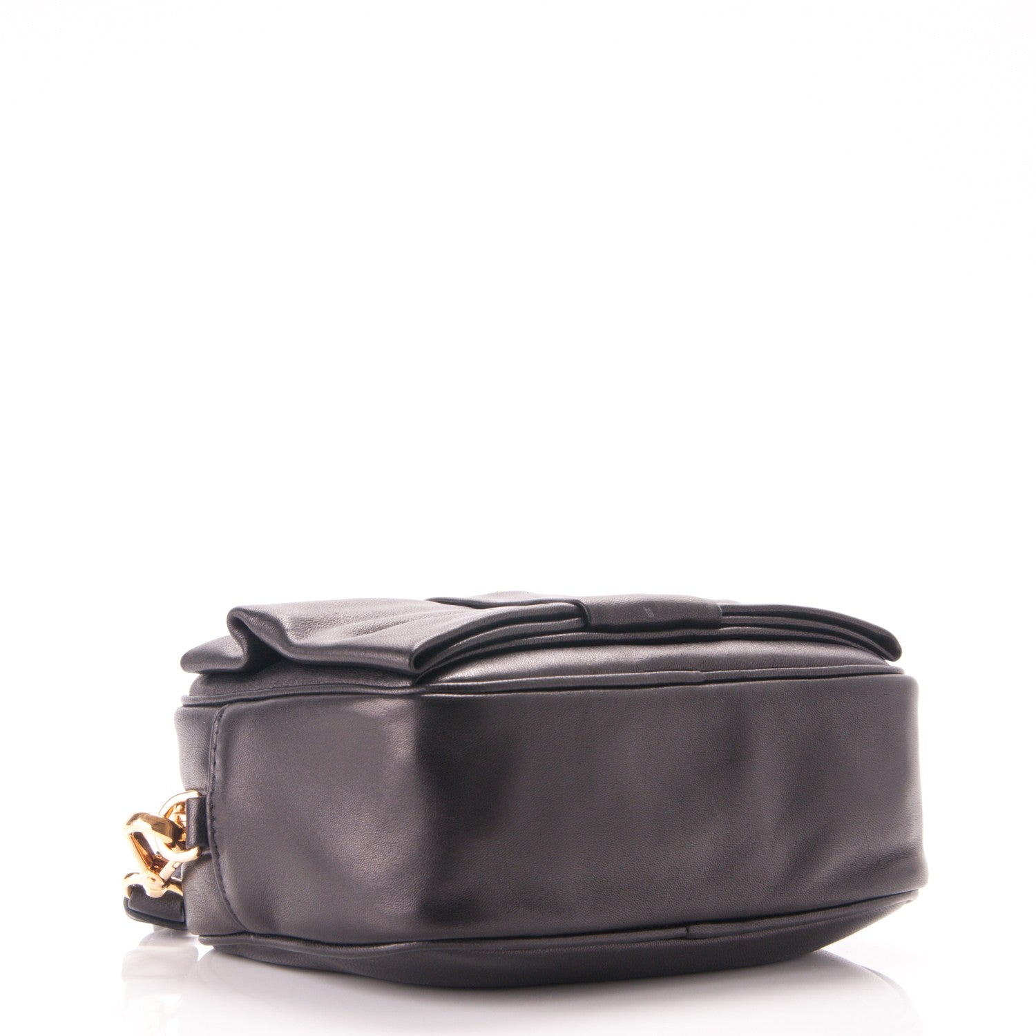Prada Nappa Fiocco Bow Crossbody Clutch Black 4 of 8