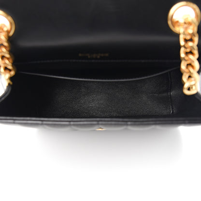 Saint Laurent Lambskin Matelasse Monogram Medium Vicky Chain Bag Black 4 of 10