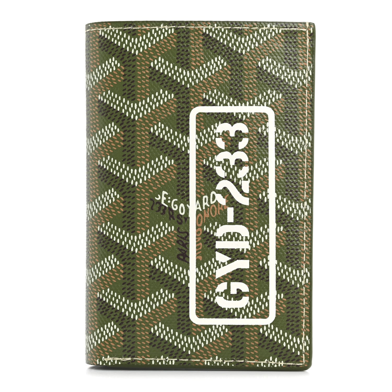 Goyard Goyardine Saint Pierre Card Holder Khaki 1 of 9