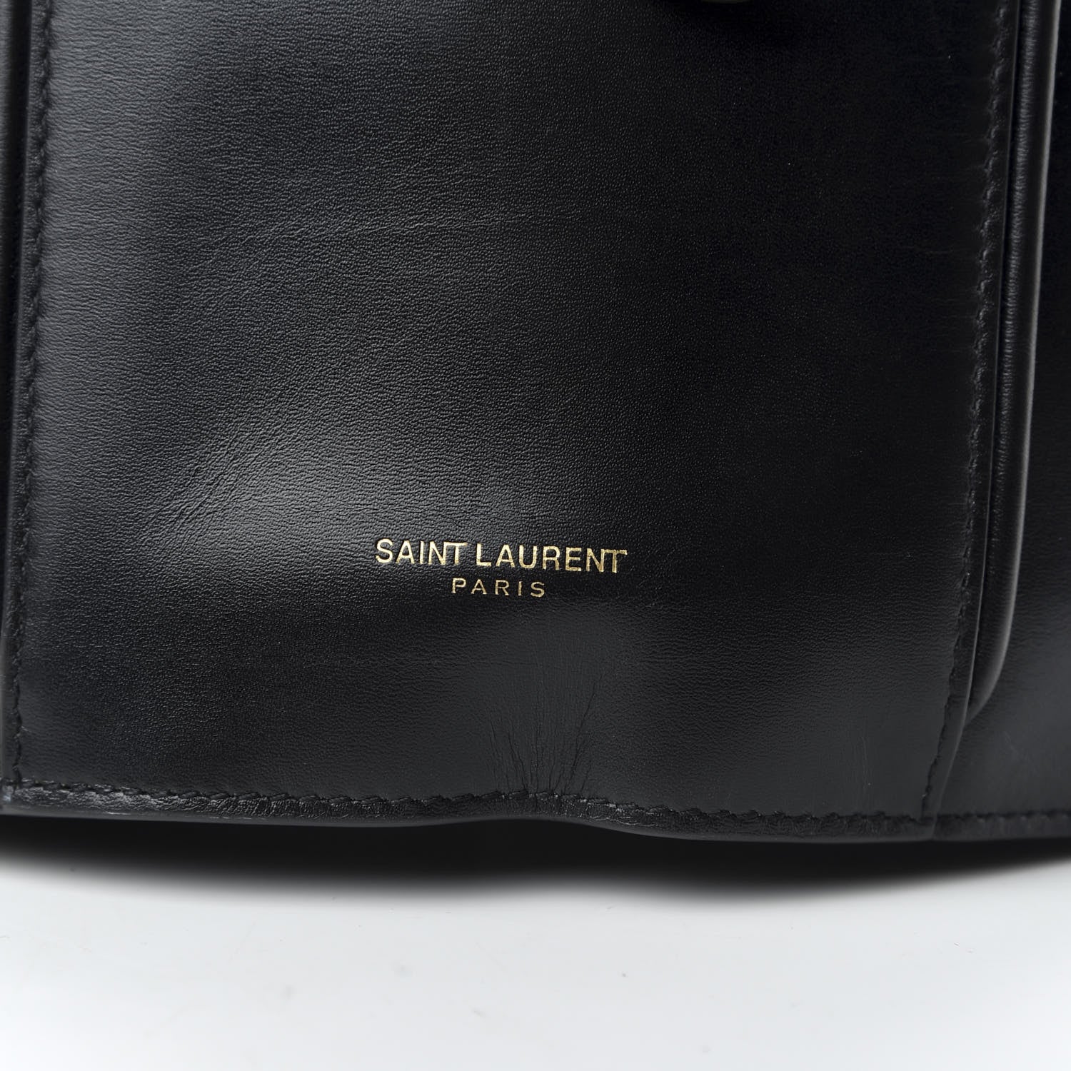 Saint Laurent Smooth Calfskin Medium Talitha Bucket Bag Black 9 of 10