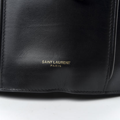 Saint Laurent Smooth Calfskin Medium Talitha Bucket Bag Black 9 of 10