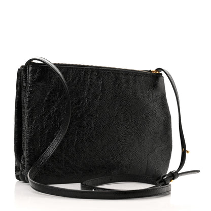 Celine Shiny Goatskin Large Trio Crossbody Bag Black 3 of 12