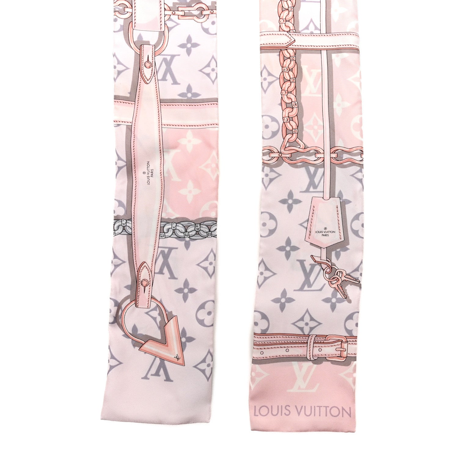 Louis Vuitton Silk Monogram Confidential Bandeau Light Pink 2 of 5
