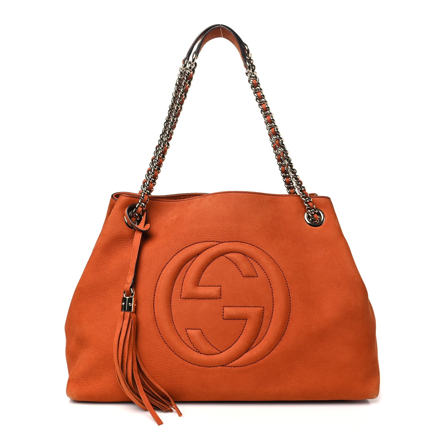 Gucci Vitello Range Medium Soho Chain Shoulder Bag Old Whisky 1 of 10